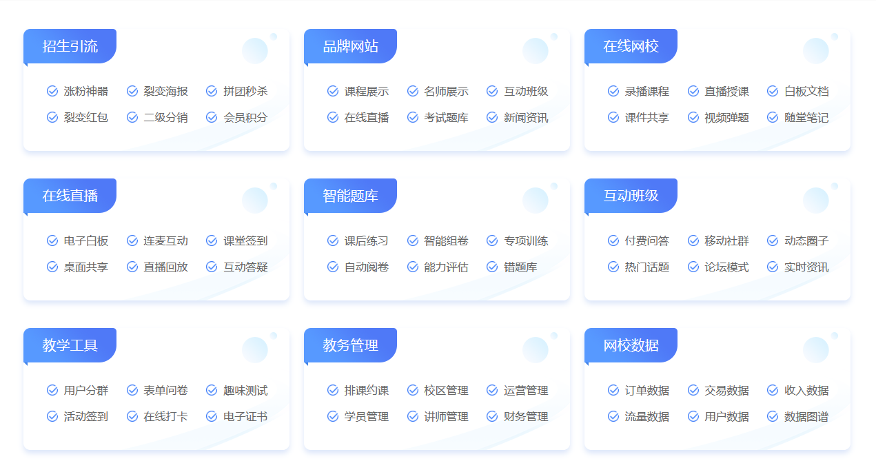 在線教育網校平臺哪個好_培訓機構線上教學平臺搭建有推薦嗎? 在線教育平臺有哪些 在線教育平臺哪個好 在線教育直播平臺 在線教育直播平臺有哪些 哪個在線教育平臺好 第4張