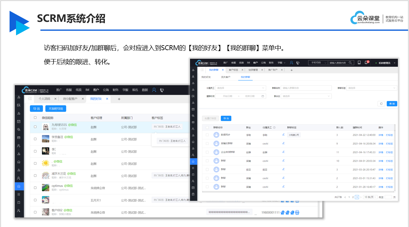 會員scrm系統(tǒng)_scrm會員營銷管理系統(tǒng)架構詳解_云朵SCRM 在線CRM 云朵CRM SCRM 第2張