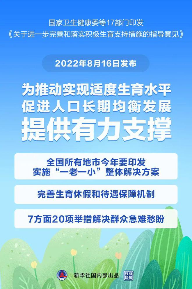 鼓勵生三孩！20項給力措施！17部門聯(lián)合發(fā)文