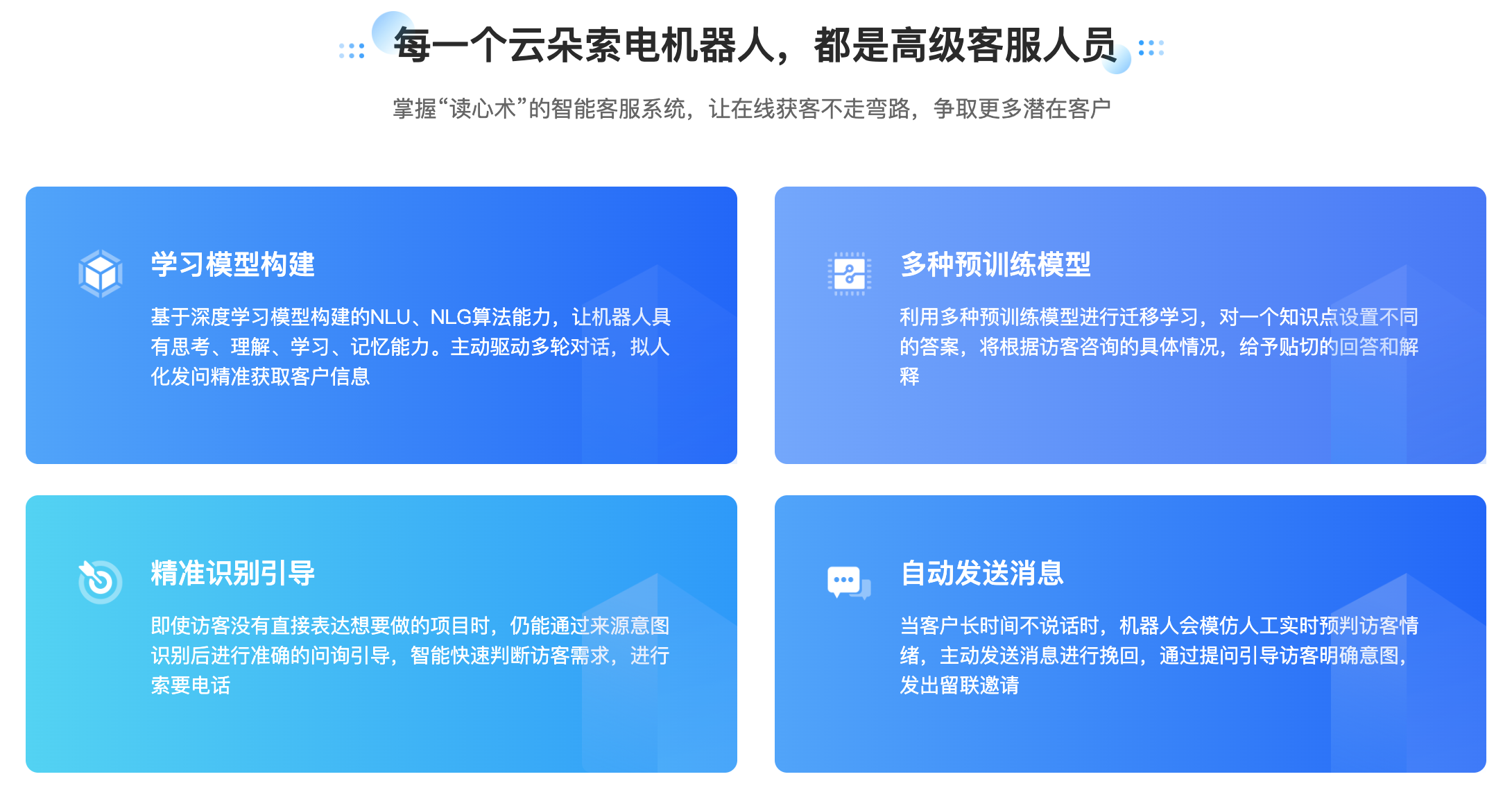 AI 客服機器人解決方案-營銷套電機器人-昱新索電機器人 在線客服系統(tǒng) AI機器人客服 第3張